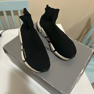 Balenciaga Monochrome Sock Sneakers